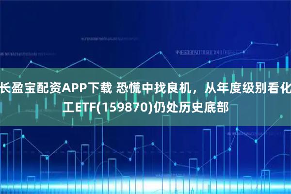 长盈宝配资APP下载 恐慌中找良机，从年度级别看化工ETF(159870)仍处历史底部